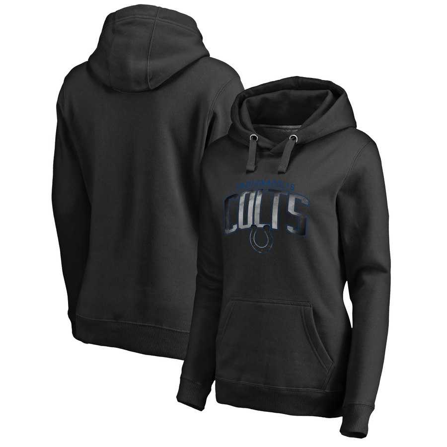 Women Indianapolis Colts NFL Pro Line by Fanatics Branded Plus Size Arch Smoke Pullover Hoodie